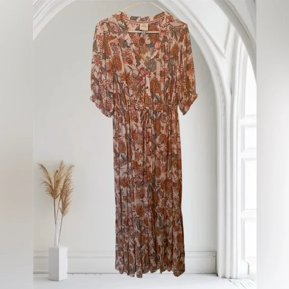 Knox Rose Floral Dress with Drawstring Waist - Picture 1 of 9